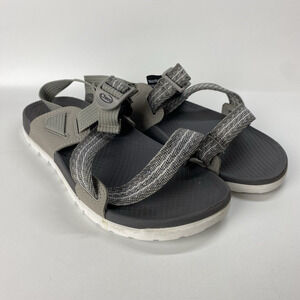 Chaco Women's Lowdown Sandal Size 7 Light Grey Outdoor Casual Adventure EUC